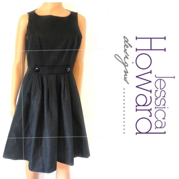 Jessica Howard Dresses & Skirts - Jessica Howard Black Flare Dress